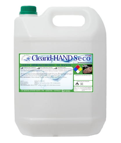 jabón gel llamado Cleand Hand Seco